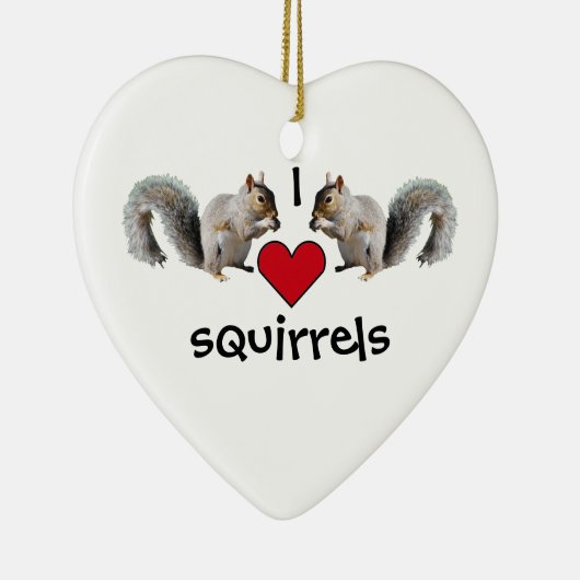 Squirrel Love Keramisch Ornament (Rechts)