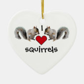 Squirrel Love Keramisch Ornament (Voorkant)