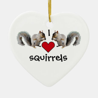 Squirrel Love Keramisch Ornament