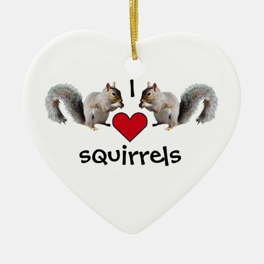 Squirrel Love Keramisch Ornament (Voorkant)
