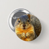Squirrel Love_ Ronde Button 5,7 Cm (Voorkant /achterkant)