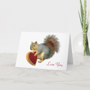 Squirrel Love Valentijn Card Feestdagen Kaart