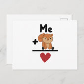 Squirrel Love vergelijking Forest Animals Heart Briefkaart (Voorkant / Achterkant)