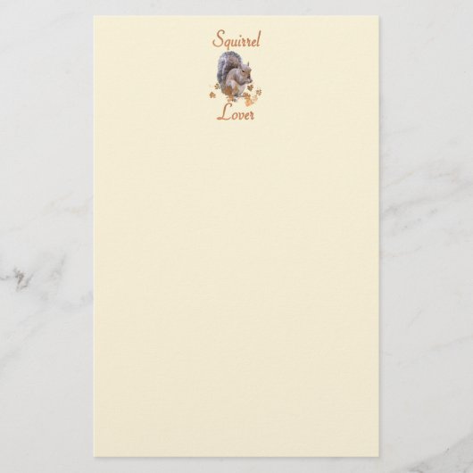 Squirrel Lover Briefpapier (Voorkant)