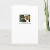 SQUIRREL MET CORN COB/CHRISTMAS-HUMOR FEESTDAGEN KAART (Achterkant)