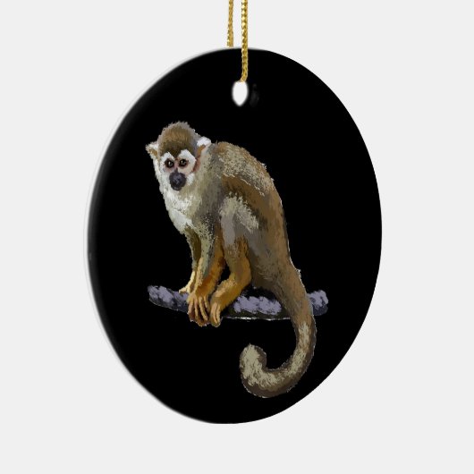 Squirrel Monkey Keramisch Ornament (Rechts)