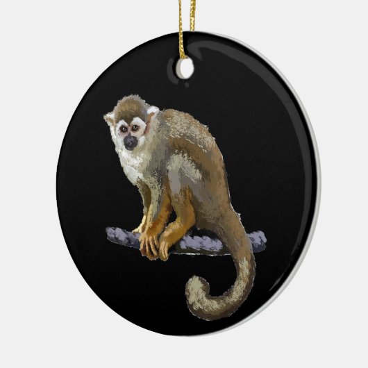 Squirrel Monkey Keramisch Ornament (Links)