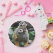 Squirrel Monkey Papieren Bordje (Feest)
