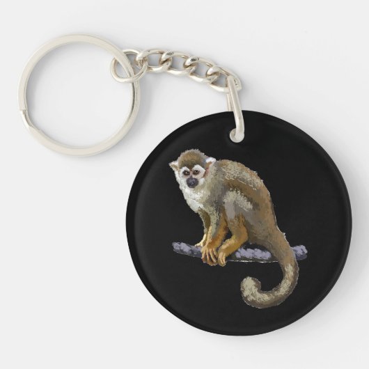 Squirrel Monkey Sleutelhanger (Voorkant)