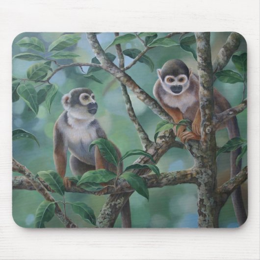 Squirrel Monkeys Mousemat Muismat (Voorkant)