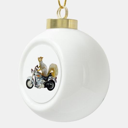 Squirrel Motorcycle Ornament (Rechts)