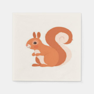 squirrel napkins servet