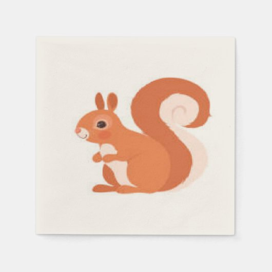 squirrel napkins servet (Voorkant)