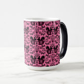 Squirrel Noordse Scandinavische Folk Art Latte Mu Magische Mok (Voorkant rechts)