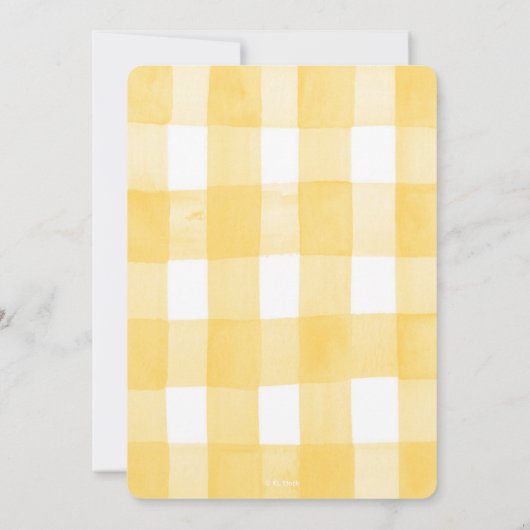 Squirrel Nuts Picnic Waterverf Baby shower Kaart (Achterkant)