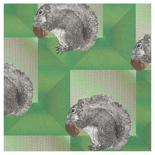 Squirrel Nuts Stof (Close Up)