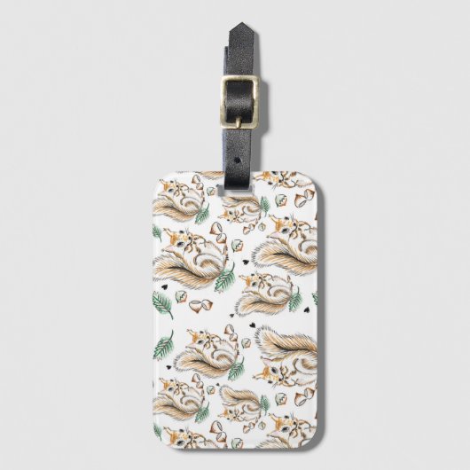 squirrel on gggage tag bagagelabel (Voorkant (verticaal))