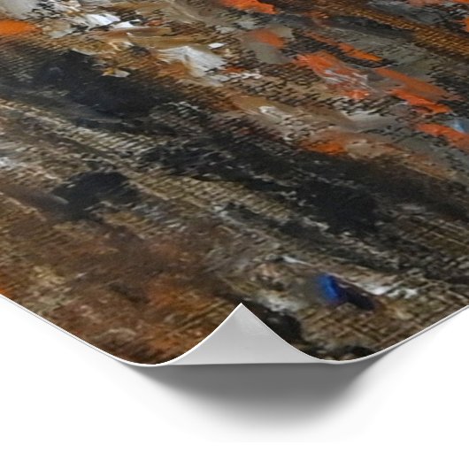 Squirrel on Pine Tree – Realistic Oil Painting Poster (Hoek)