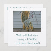 SQUIRREL OP FENCE DIE NAAR HUIS KIJKT KAART (Voorkant / Achterkant)