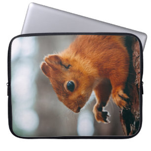 SQUIRREL OP TREE TRUNK LAPTOP SLEEVE