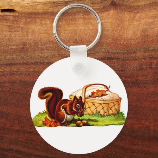 Squirrel Picnic Sleutelhanger (Voorkant)