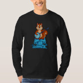 Squirrel Plays Banjo On Mushroom T-shirt (Voorkant)