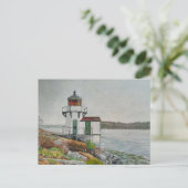 Squirrel Point Light Briefkaart (Staand voorkant)