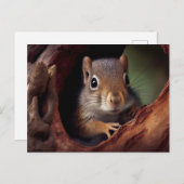 Squirrel Portrait Briefkaart (Voorkant / Achterkant)