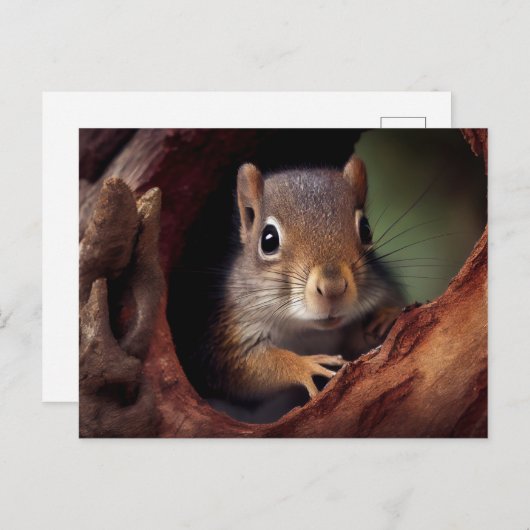 Squirrel Portrait Briefkaart (Voorkant / Achterkant)