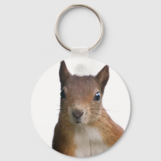 Squirrel Portrait Keyring Sleutelhanger (Voorkant)