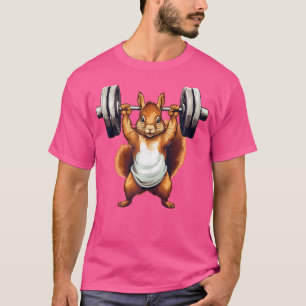 Squirrel Powerlifting Gewichtheffen Gym Workout T-shirt