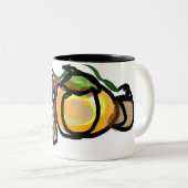 Squirrel pumpkins tweekleurige koffiemok (Voorkant rechts)