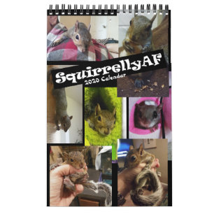 Squirrel Rehab SquirrellyAF 2020 Wall Calendar Kalender