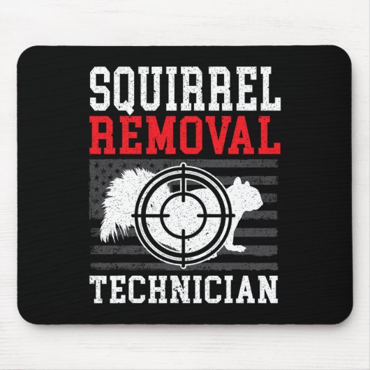Squirrel Removal Technician Squirrel Hunting Anima Muismat (Voorkant)