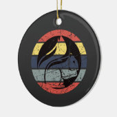 Squirrel Retro Keramisch Ornament (Links)
