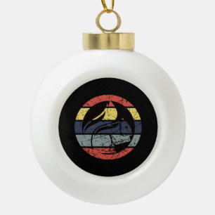 Squirrel Retro Keramische Bal Ornament