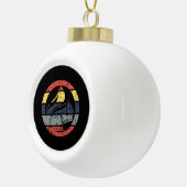 Squirrel Retro Keramische Bal Ornament (Rechts)