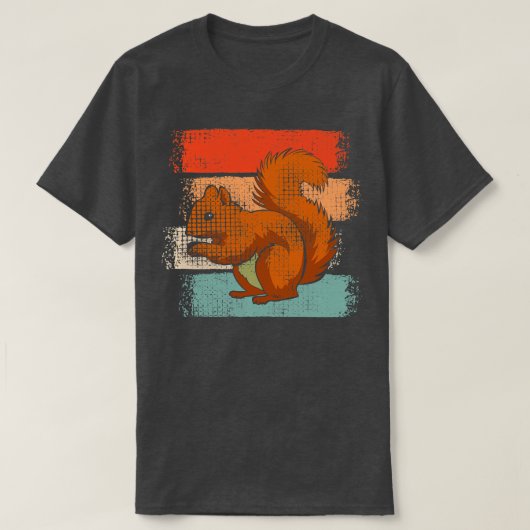 Squirrel Retro T-shirt (Design voorkant)