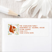 Squirrel Return-adres Etiket (Insitu)