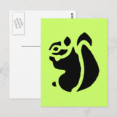 Squirrel Rodent Briefkaart (Voorkant / Achterkant)