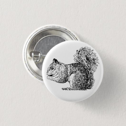 Squirrel Ronde Button 3,2 Cm (Voorkant /achterkant)