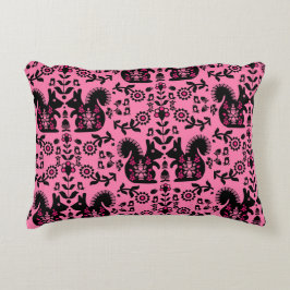 Squirrel Scandinavian Folk Art Accent Kussen