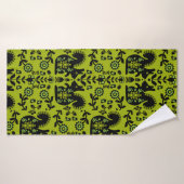 Squirrel Scandinavian Folk Art Badhanddoek (Badhanddoek)