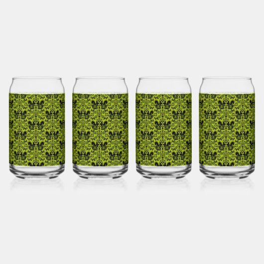 Squirrel Scandinavian Folk Art Blikvorm Glas (Voorkant)