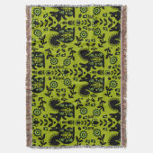 Squirrel Scandinavian Folk Art Deken (Voorkant Verticaal)