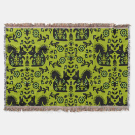 Squirrel Scandinavian Folk Art Deken