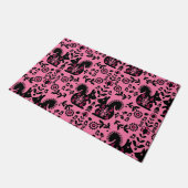 Squirrel Scandinavian Folk Art Deurmat (Schuin)