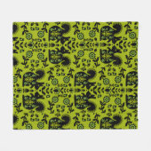 Squirrel Scandinavian Folk Art Fleece Deken (Voorkant (Horizontaal))