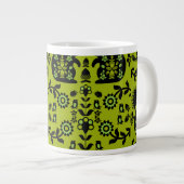 Squirrel Scandinavian Folk Art Grote Koffiekop (Voorkant rechts)