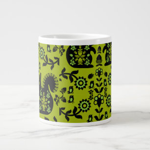 Squirrel Scandinavian Folk Art Grote Koffiekop